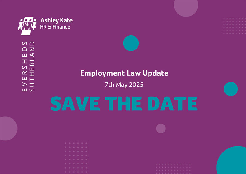 Employment Law Update 7th May 2025 Save the Date